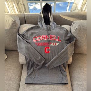 Under Armour Charcoal and Red Cornell Hoodie